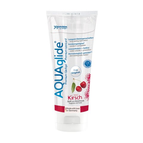 JoyDivision AQUAglide Cherry – smakowy lubrykant (100 ml) JoyDivision AQUAglide Cherry – smakowy lubrykant (100 ml)