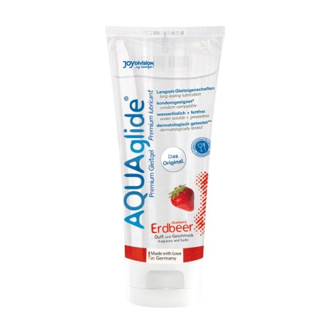 JoyDivision AQUAglide Strawberry – smakowy lubrykant (100 ml) JoyDivision AQUAglide Strawberry – smakowy lubrykant (100 ml)