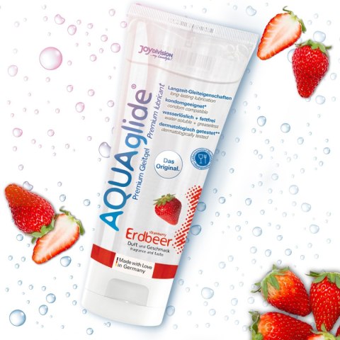 JoyDivision AQUAglide Strawberry – smakowy lubrykant (100 ml) JoyDivision AQUAglide Strawberry – smakowy lubrykant (100 ml)