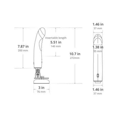 Lovense Mission 2 - Wibrujące Dildo z Aplikacją | Dildo z Wibracjami Lovense Mission 2 - Wibrujące Dildo z Aplikacją | Dildo z Wibracjami