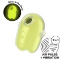 Satisfyer Glowing Ghost – podwójny wibrator pulsacyjny świecący