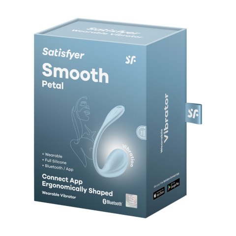 Satisfyer Smooth Petal z Aplikacją – wibrator dla par | jasnoniebieski Satisfyer Smooth Petal z Aplikacją – wibrator dla par | jasnoniebieski