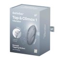 Satisfyer Tap & Climax 1 – wibrator pulsacyjny | niebieskoszary
