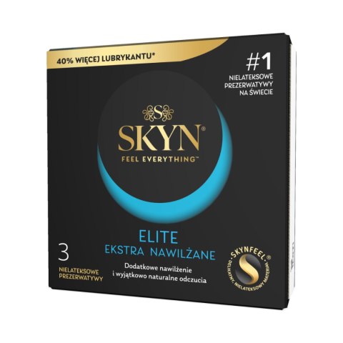 Unimil SKYN Elite Extra Nawilżenie – nawilżone prezerwatywy (3 szt.) Unimil SKYN Elite Extra Nawilżenie – nawilżone prezerwatywy (3 szt.)