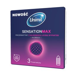 Unimil Sensation Max – ultraczułe prezerwatywy (3 szt.)