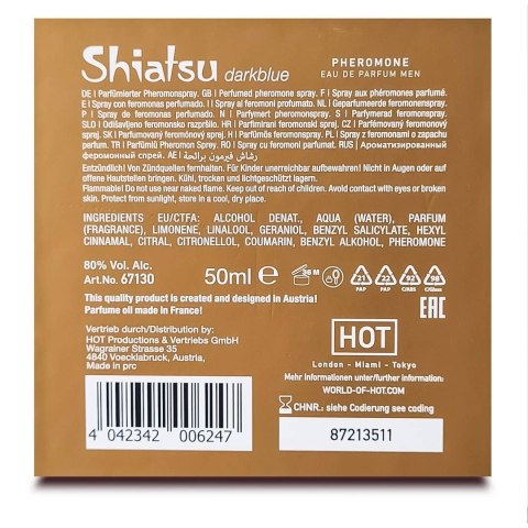 Feromony dla mężczyzn Pheromon Fragrance Man Darkblue 50ml Shiatsu