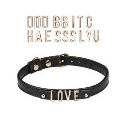 Obroża DIY Choker z 21 Wymiennymi Literami Liebe Seele