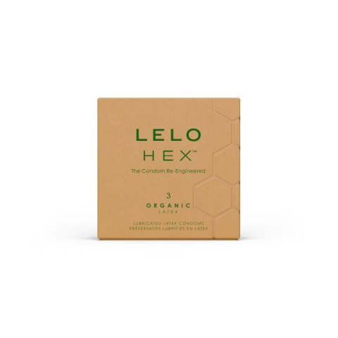 Prezerwatywy organiczne LELO HEX Organic Condoms 3 sztuki Prezerwatywy organiczne LELO HEX Organic Condoms 3 sztuki