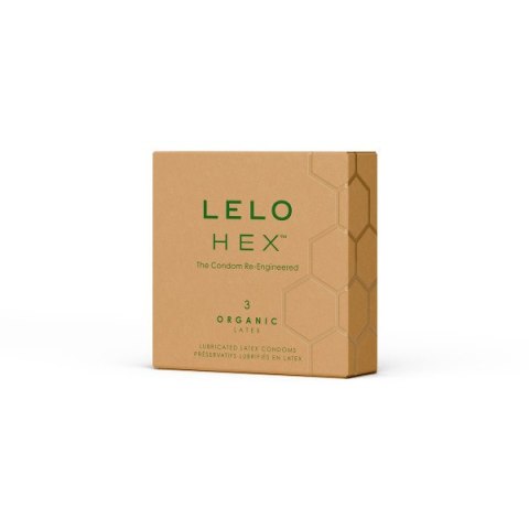 Prezerwatywy organiczne LELO HEX Organic Condoms 3 sztuki Prezerwatywy organiczne LELO HEX Organic Condoms 3 sztuki