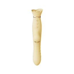 Pulsator łechtaczki z główką róży – Zalo Rose Thruster Lemon Yellow