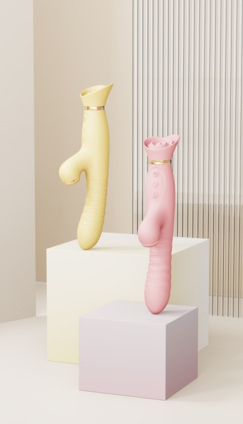 Pulsator łechtaczki z główką róży – Zalo Rose Thruster Lemon Yellow Pulsator łechtaczki z główką róży – Zalo Rose Thruster Lemon Yellow
