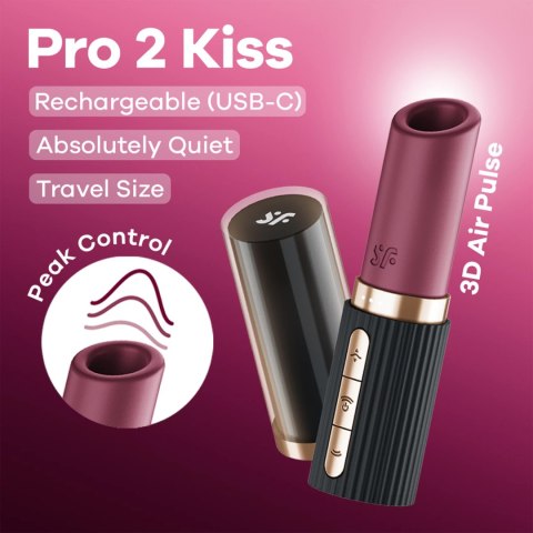 Stymulator Powietrzny Satisfyer Pro 2 Kiss Stymulator Powietrzny Satisfyer Pro 2 Kiss