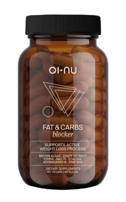 Suplement diety 60 kapsułek Qi-Nu Fat&Carbs Blocker