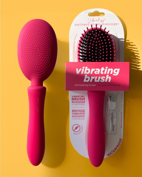 Wibrująca szczotka do włosów Vibrating Brush Pink Wibrująca szczotka do włosów Vibrating Brush Pink