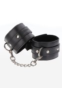 Czarne kajdanki na ręce z ekoskóry – Taboom Wrist Cuffs Black