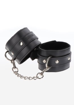 Czarne kajdanki na ręce z ekoskóry – Taboom Wrist Cuffs Black