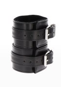 Czarne kajdanki na ręce z ekoskóry – Taboom Wrist Cuffs Black