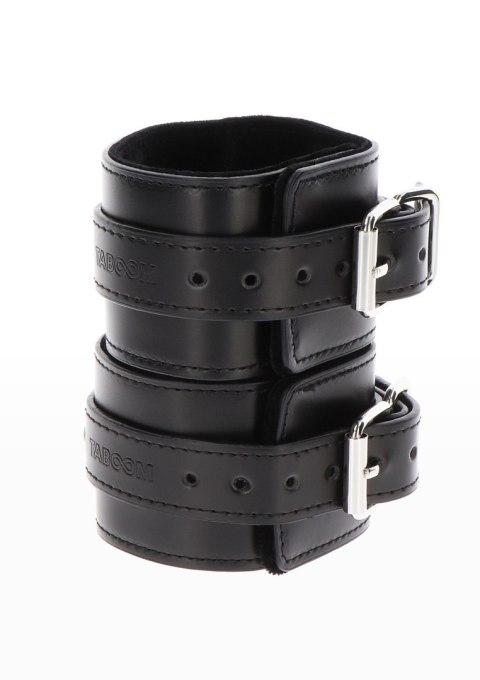 Czarne kajdanki na ręce z ekoskóry – Taboom Wrist Cuffs Black Czarne kajdanki na ręce z ekoskóry – Taboom Wrist Cuffs Black