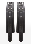 Czarne kajdanki na ręce z ekoskóry – Taboom Wrist Cuffs Black