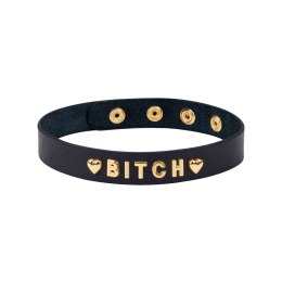 Obroża z napisem BITCH – Liebe Seele Gold Word Choker