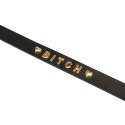 Obroża z napisem BITCH – Liebe Seele Gold Word Choker