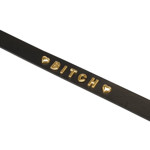 Obroża z napisem BITCH – Liebe Seele Gold Word Choker Obroża z napisem BITCH – Liebe Seele Gold Word Choker