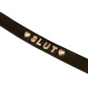 Obroża z napisem SLUT – Liebe Seele Gold Word Choker