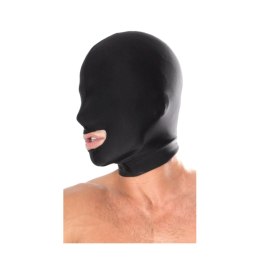 Maska z otwartymi ustami – Pipedream Spandex Open Mouth Hood Black