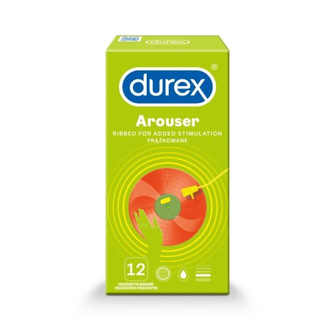 Prezerwatywy z żebrowaniem i wypustkami – Durex Arouser A12 (12 szt.) Prezerwatywy z żebrowaniem i wypustkami – Durex Arouser A12 (12 szt.)
