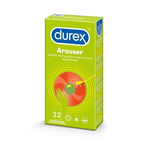 Prezerwatywy z żebrowaniem i wypustkami – Durex Arouser A12 (12 szt.) Prezerwatywy z żebrowaniem i wypustkami – Durex Arouser A12 (12 szt.)