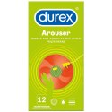 Prezerwatywy z żebrowaniem i wypustkami – Durex Arouser A12 (12 szt.)