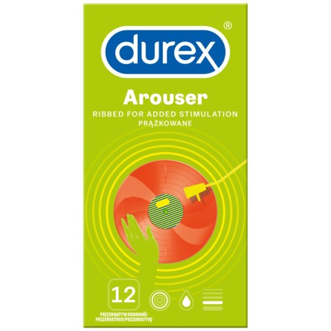 Prezerwatywy z żebrowaniem i wypustkami – Durex Arouser A12 (12 szt.) Prezerwatywy z żebrowaniem i wypustkami – Durex Arouser A12 (12 szt.)