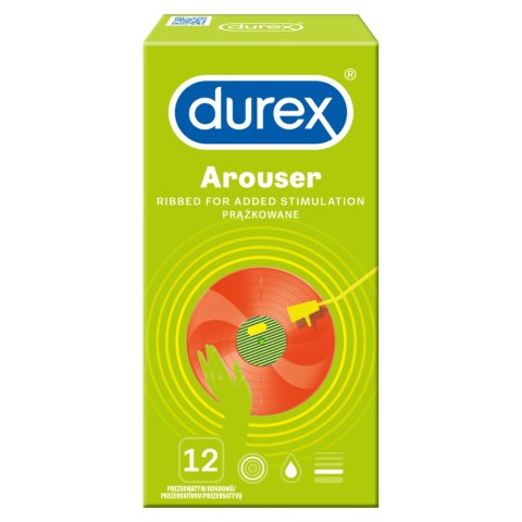 Prezerwatywy z żebrowaniem i wypustkami – Durex Arouser A12 (12 szt.) Prezerwatywy z żebrowaniem i wypustkami – Durex Arouser A12 (12 szt.)