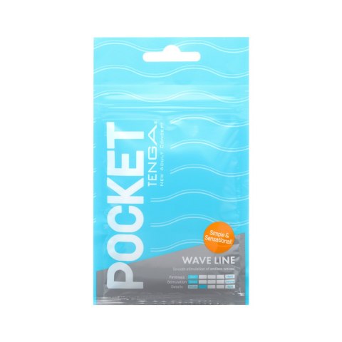 Masturbator kieszonkowy – Tenga Pocket Stroker Wave Line Masturbator kieszonkowy – Tenga Pocket Stroker Wave Line