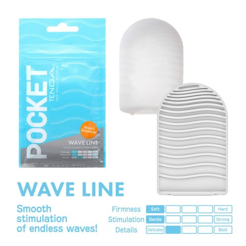 Masturbator kieszonkowy – Tenga Pocket Stroker Wave Line Masturbator kieszonkowy – Tenga Pocket Stroker Wave Line