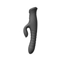 Wibrator króliczek z podwójną stymulacją – Zalo Mose 2 (Obsidian Black)