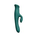 Wibrator króliczek z podwójną stymulacją – Zalo Mose 2 (Turquoise Green)