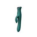 Wibrator króliczek z podwójną stymulacją – Zalo Mose 2 (Turquoise Green)