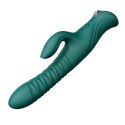 Wibrator króliczek z podwójną stymulacją – Zalo Mose 2 (Turquoise Green)