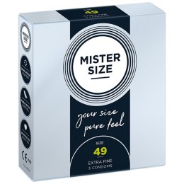 Prezerwatywy 49 mm (3 szt.) – MISTER SIZE