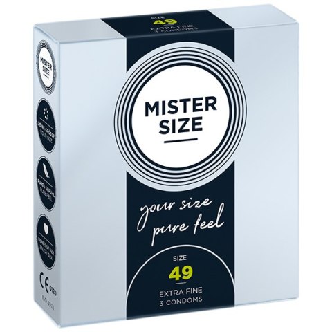 Prezerwatywy 49 mm (3 szt.) – MISTER SIZE Prezerwatywy 49 mm (3 szt.) – MISTER SIZE