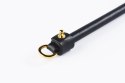 Drewniana rózga BDSM ze skórzanym uchwytem – UPKO Leather Spanking Stick