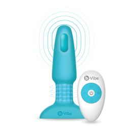 Korek analny wibrujący – b-Vibe Rimming Plug 2 Teal