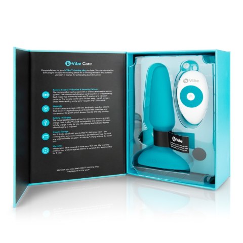 Korek analny wibrujący – b-Vibe Rimming Plug 2 Teal Korek analny wibrujący – b-Vibe Rimming Plug 2 Teal