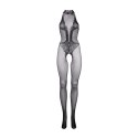 Le Désir Fishnet and Lace Bodystocking Black OS