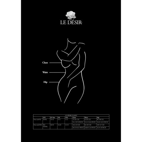 Le Désir Fishnet and Lace Bodystocking Black OS Le Désir Fishnet and Lace Bodystocking Black OS