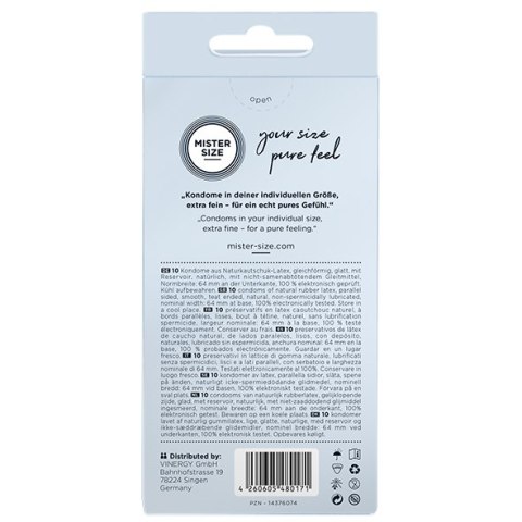Prezerwatywy Mister Size 64 mm – 10 szt. Prezerwatywy Mister Size 64 mm – 10 szt.