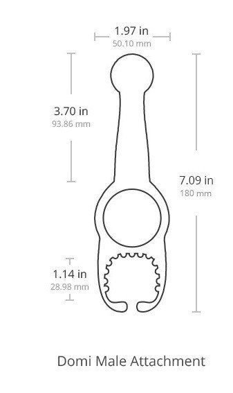 Nakładka dla mężczyzn na masażer Lovense Domi – Male Attachment Nakładka dla mężczyzn na masażer Lovense Domi – Male Attachment