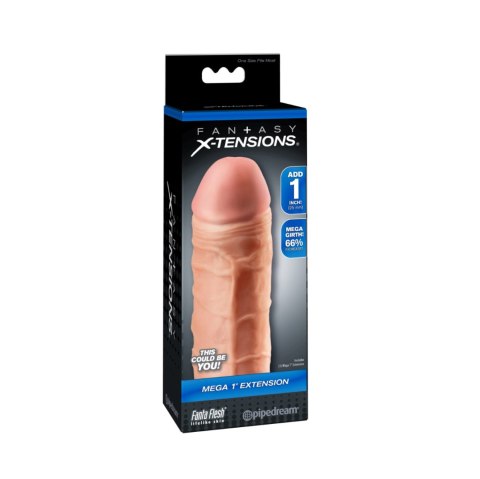 Nakładka na penisa Pipedream Fantasy X-Tensions Mega 2,5 cm (Light) Nakładka na penisa Pipedream Fantasy X-Tensions Mega 2,5 cm (Light)