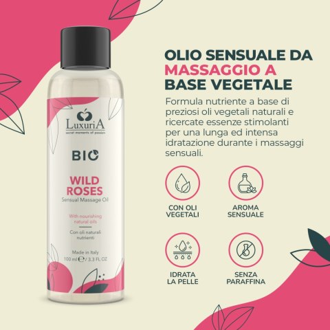 Olejek do Masażu Luxuria BIO Oil Wild Roses 100 ml